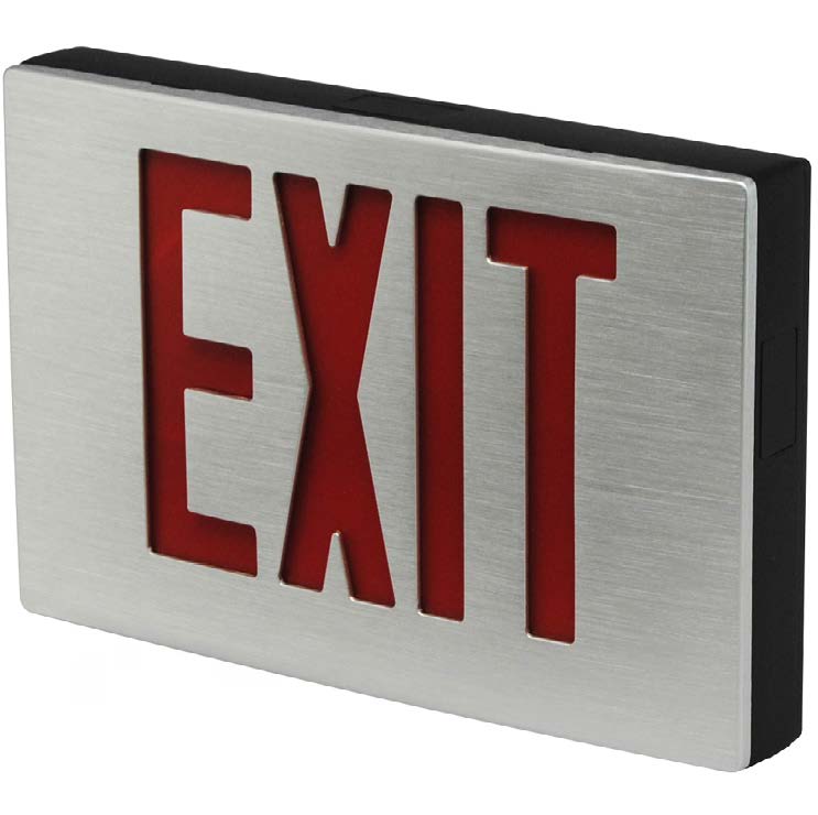 Die-Cast Aluminum LED Exit Sign