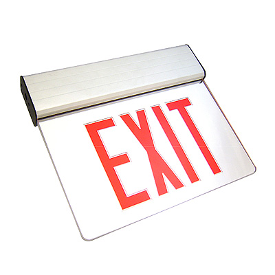 Aluminum LED Edgelit Exit Sign